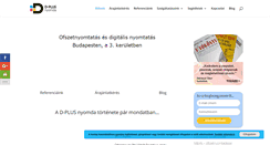 Desktop Screenshot of d-plus.hu