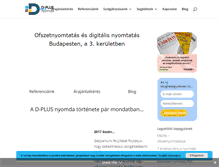 Tablet Screenshot of d-plus.hu